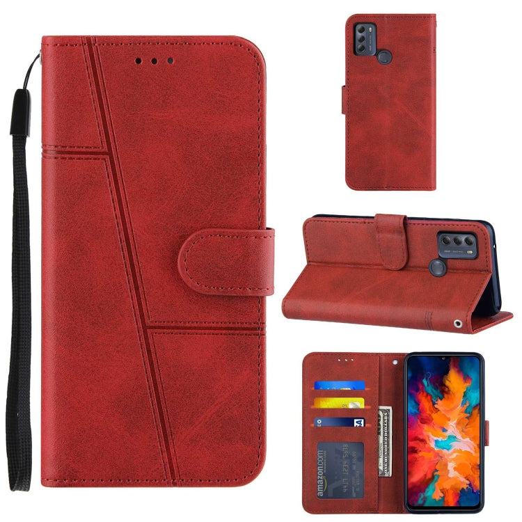 For Motorola Moto G50 Stitching Calf Texture Buckle Leather Phone Case