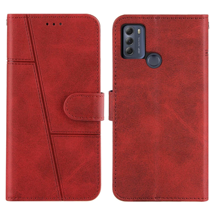 For Motorola Moto G50 Stitching Calf Texture Buckle Leather Phone Case