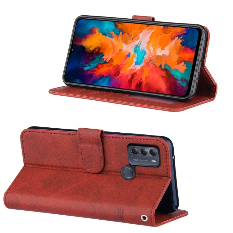 For Motorola Moto G50 Stitching Calf Texture Buckle Leather Phone Case