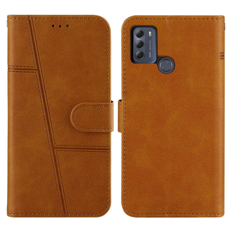 For Motorola Moto G50 Stitching Calf Texture Buckle Leather Phone Case