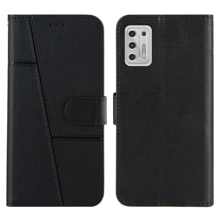 For Motorola Moto G Stylus 2021 Stitching Calf Texture Buckle Leather Phone Case