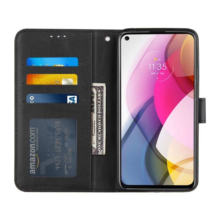 For Motorola Moto G Stylus 2021 Stitching Calf Texture Buckle Leather Phone Case