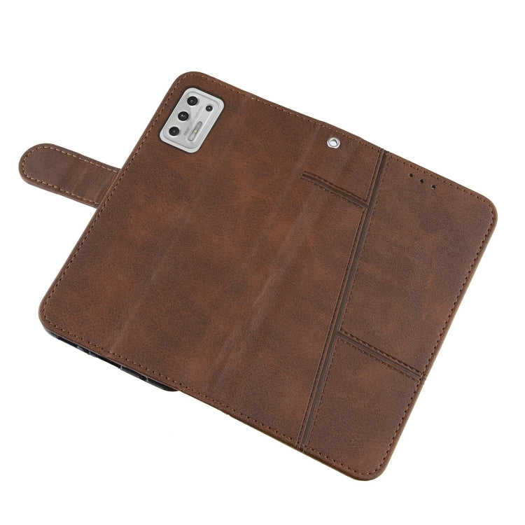 For Motorola Moto G Stylus 2021 Stitching Calf Texture Buckle Leather Phone Case
