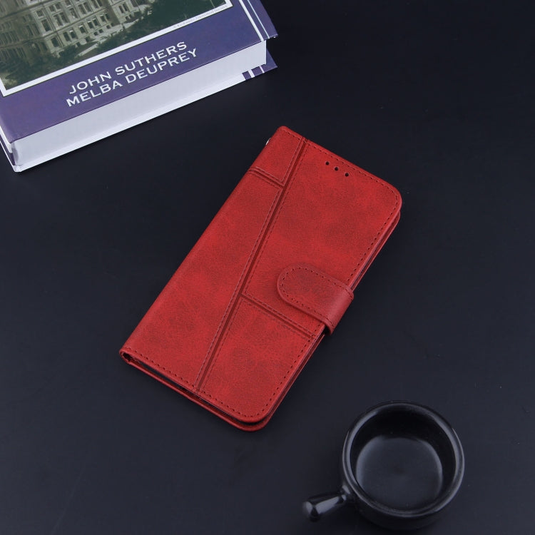 For Motorola Moto G Stylus 2021 Stitching Calf Texture Buckle Leather Phone Case