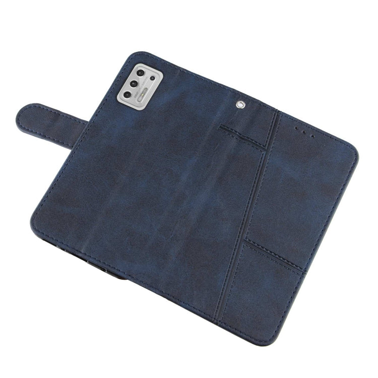 For Motorola Moto G Stylus 2021 Stitching Calf Texture Buckle Leather Phone Case