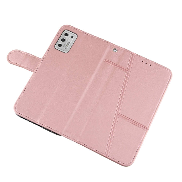 For Motorola Moto G Stylus 2021 Stitching Calf Texture Buckle Leather Phone Case