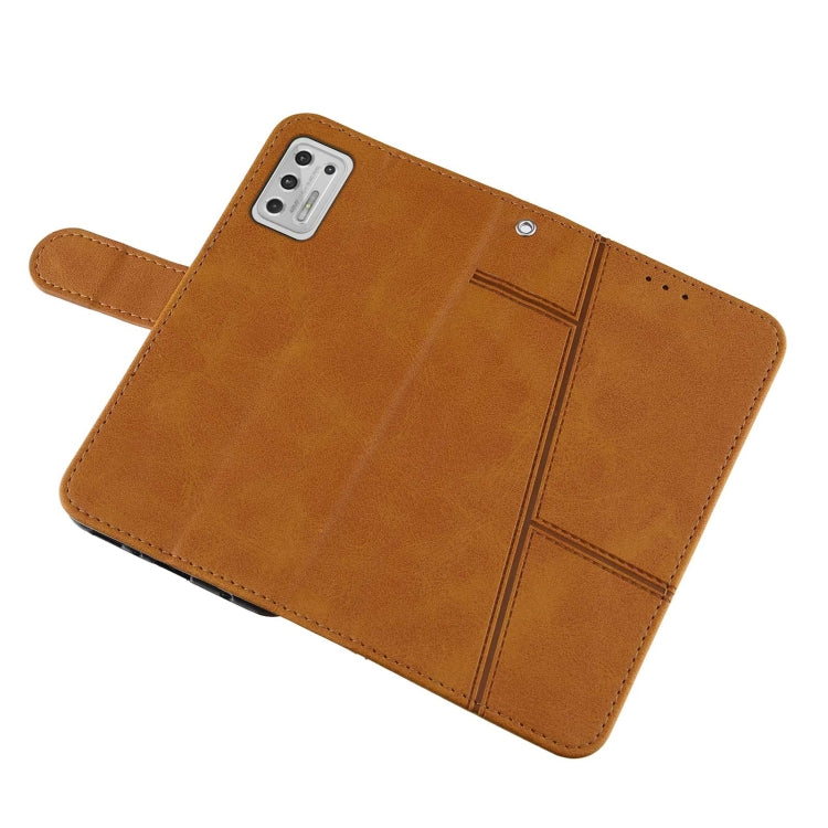 For Motorola Moto G Stylus 2021 Stitching Calf Texture Buckle Leather Phone Case