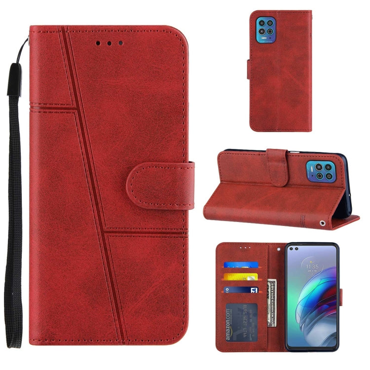 For Motorola Moto G100 / Edge S Stitching Calf Texture Buckle Leather Phone Case