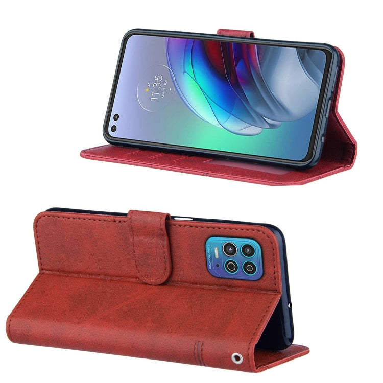 For Motorola Moto G100 / Edge S Stitching Calf Texture Buckle Leather Phone Case