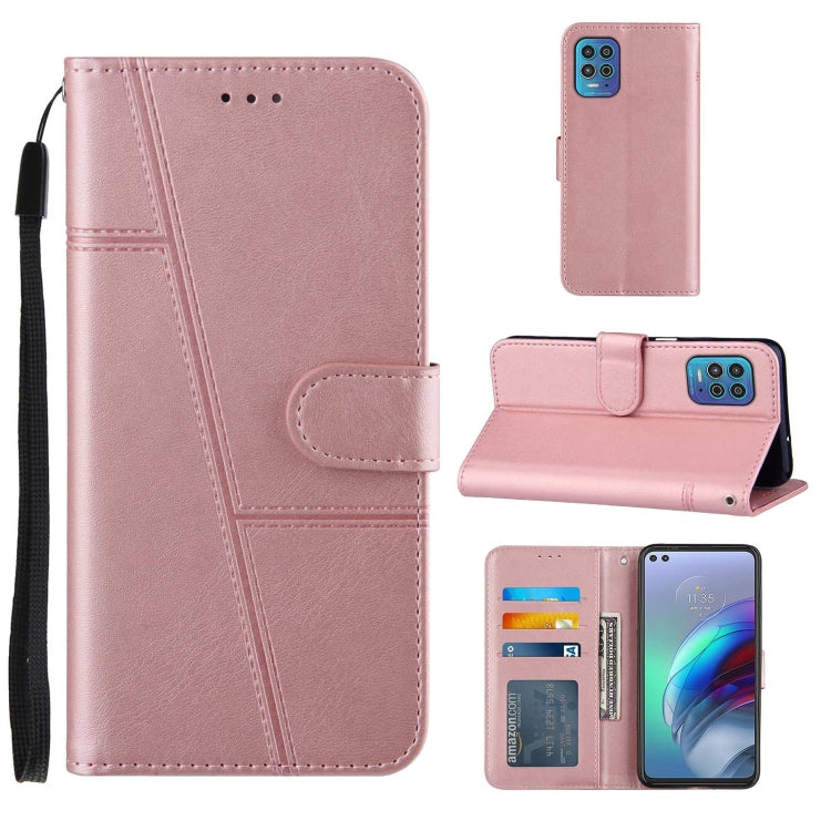 For Motorola Moto G100 / Edge S Stitching Calf Texture Buckle Leather Phone Case