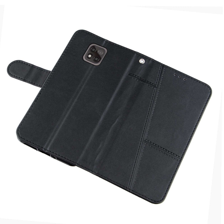 For Motorola Moto G Power 2021 Stitching Calf Texture Buckle Leather Phone Case