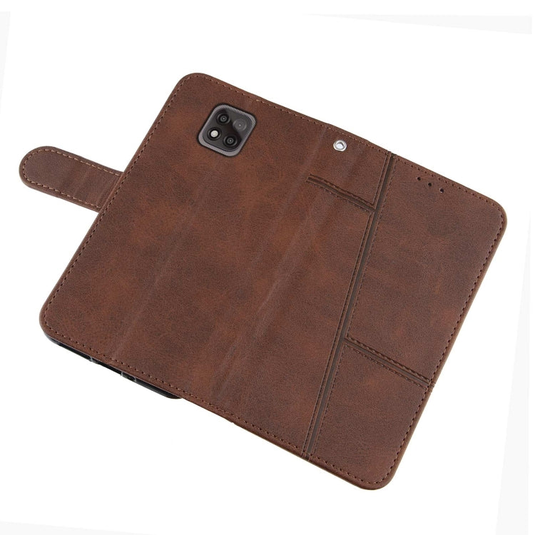For Motorola Moto G Power 2021 Stitching Calf Texture Buckle Leather Phone Case
