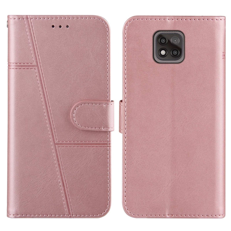 For Motorola Moto G Power 2021 Stitching Calf Texture Buckle Leather Phone Case