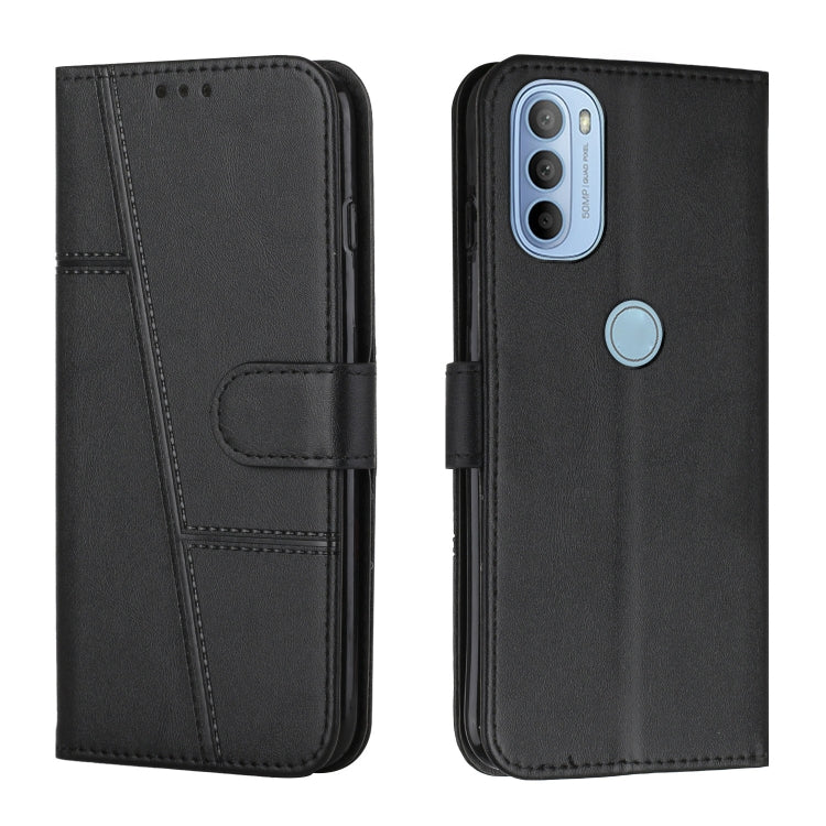 For Motorola Moto G31 / G41 Stitching Calf Texture Buckle Leather Phone Case