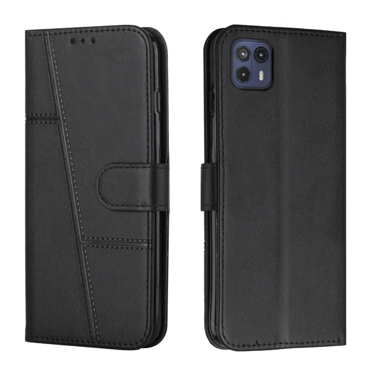 For Motorola Moto G50 5G Stitching Calf Texture Buckle Leather Phone Case