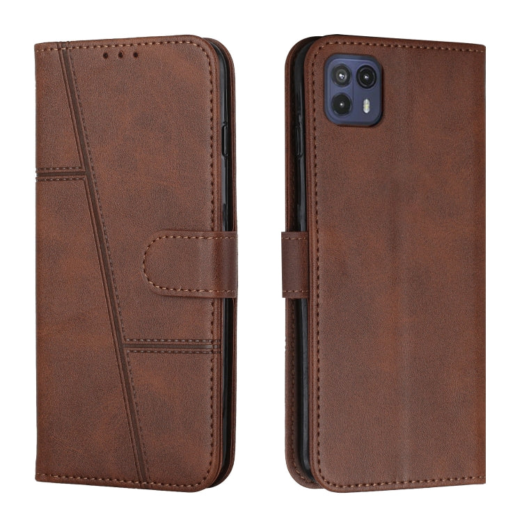 For Motorola Moto G50 5G Stitching Calf Texture Buckle Leather Phone Case