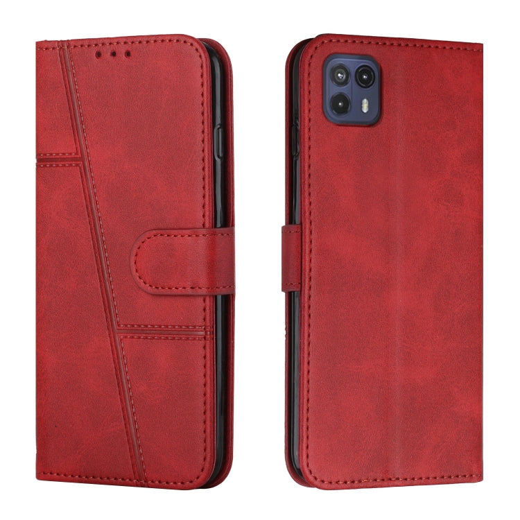For Motorola Moto G50 5G Stitching Calf Texture Buckle Leather Phone Case