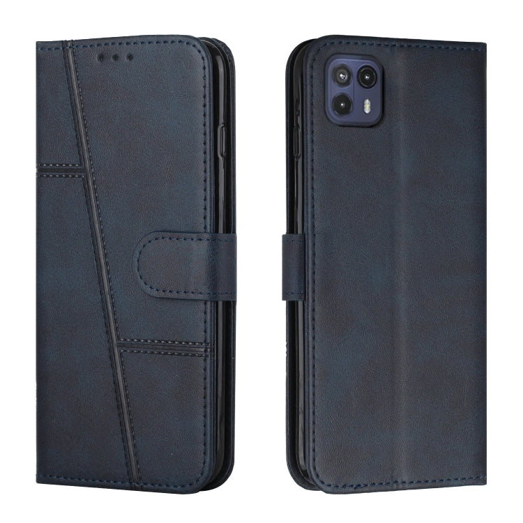 For Motorola Moto G50 5G Stitching Calf Texture Buckle Leather Phone Case
