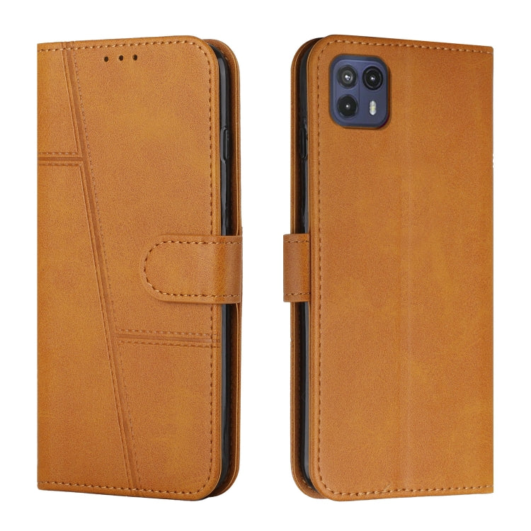 For Motorola Moto G50 5G Stitching Calf Texture Buckle Leather Phone Case