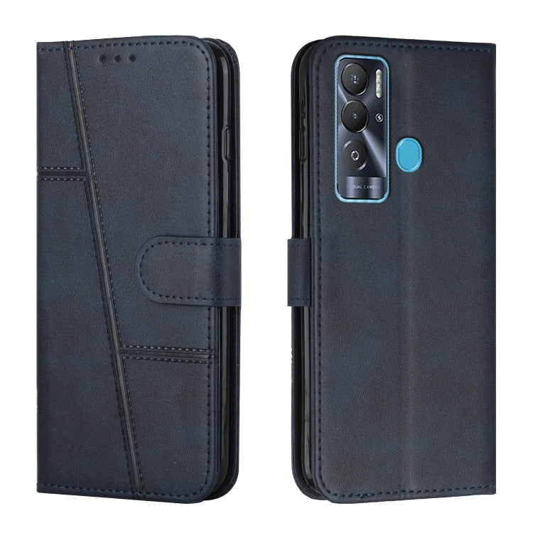 For Tecno Pova Neo Stitching Calf Texture Buckle Leather Phone Case