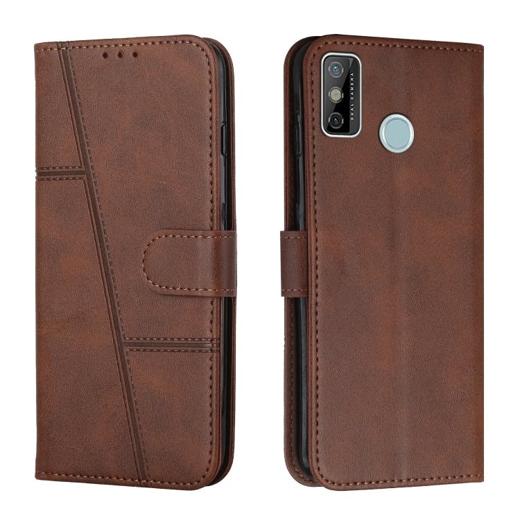 For Tecno Spark Go 2020 / Spark 6 Go Stitching Calf Texture Buckle Leather Phone Case