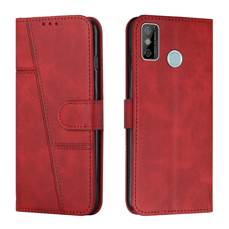 For Tecno Spark Go 2020 / Spark 6 Go Stitching Calf Texture Buckle Leather Phone Case