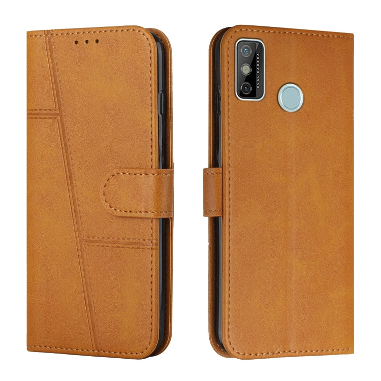 For Tecno Spark Go 2020 / Spark 6 Go Stitching Calf Texture Buckle Leather Phone Case