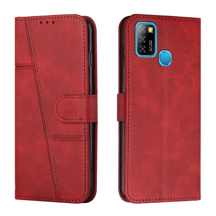 For Infinix Hot 10 Lite / Smart 5 2020 Stitching Calf Texture Buckle Leather Phone Case