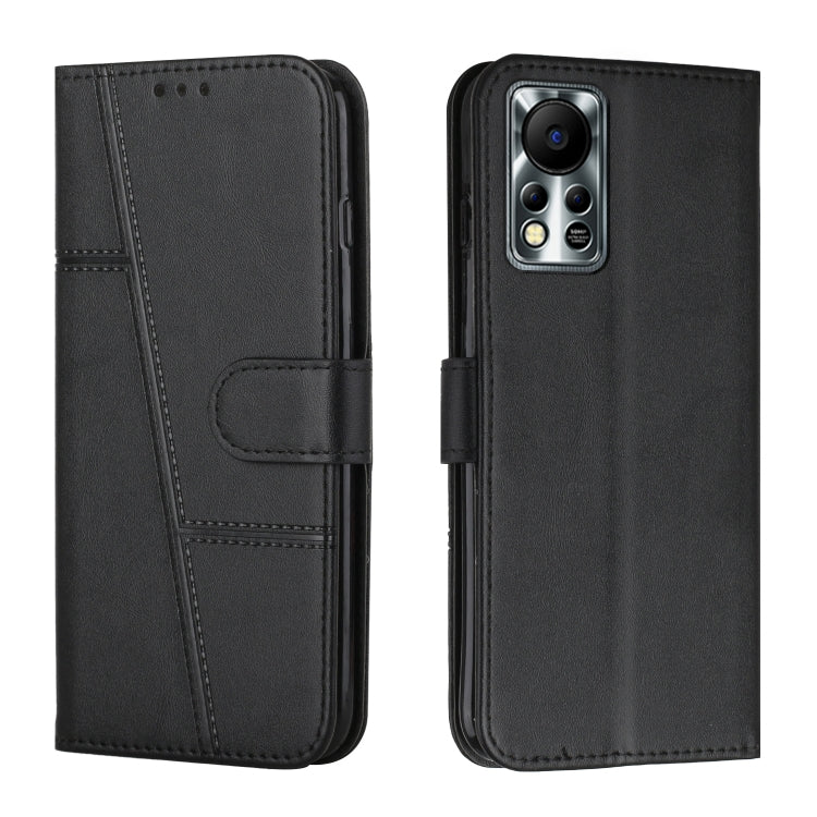 For Infinix Hot 11S NFC Stitching Calf Texture Buckle Leather Phone Case