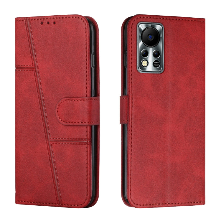 For Infinix Hot 11S NFC Stitching Calf Texture Buckle Leather Phone Case