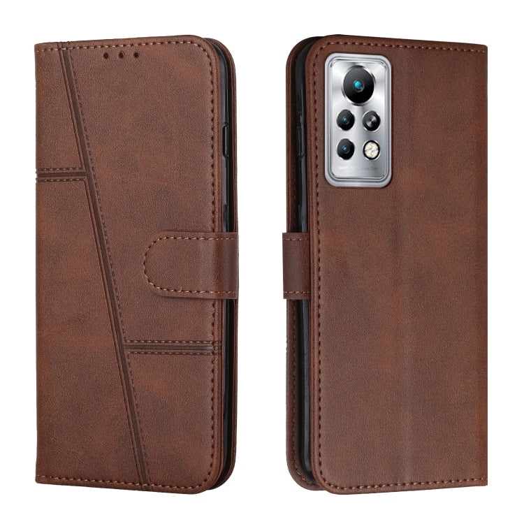 For Infinix Note 11 Pro / 11S Stitching Calf Texture Buckle Leather Phone Case