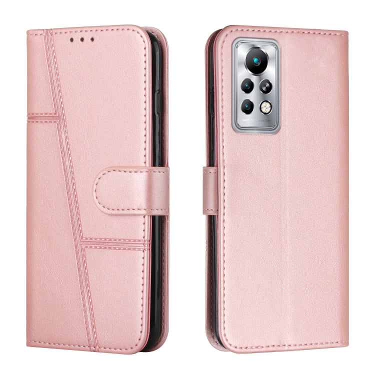 For Infinix Note 11 Pro / 11S Stitching Calf Texture Buckle Leather Phone Case