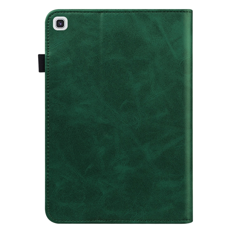 For Samsung Galaxy Tab A7 10.4 (2020) T500/T505 Solid Color Embossed Striped Leather Tablet Case