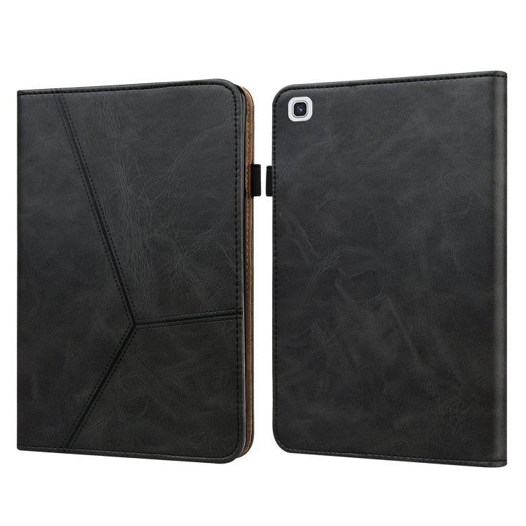 For Samsung Galaxy Tab A7 10.4 (2020) T500/T505 Solid Color Embossed Striped Leather Tablet Case