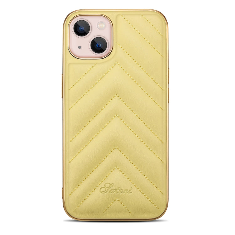 For iPhone 13 D-03 PU Leather + TPU + PC + Electroplated Phone Case