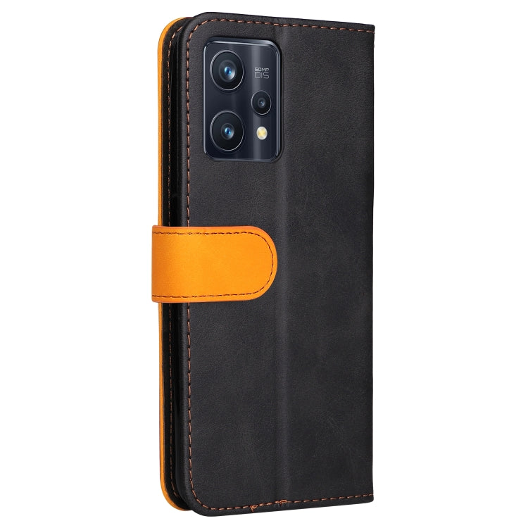 For OPPO Realme 9 Pro+ Stitching-Color PU Leather Phone Case