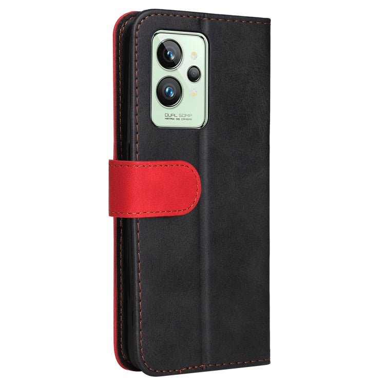 For OPPO Realme GT2 Pro Stitching-Color PU Leather Phone Case