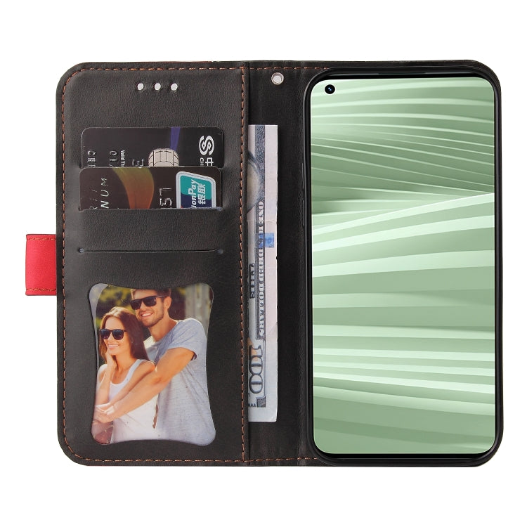 For OPPO Realme GT2 Pro Stitching-Color PU Leather Phone Case