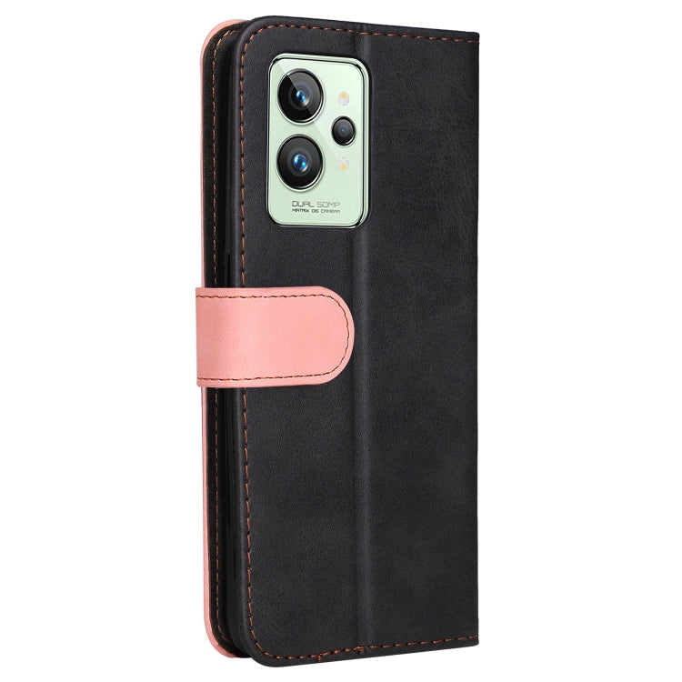 For OPPO Realme GT2 Pro Stitching-Color PU Leather Phone Case