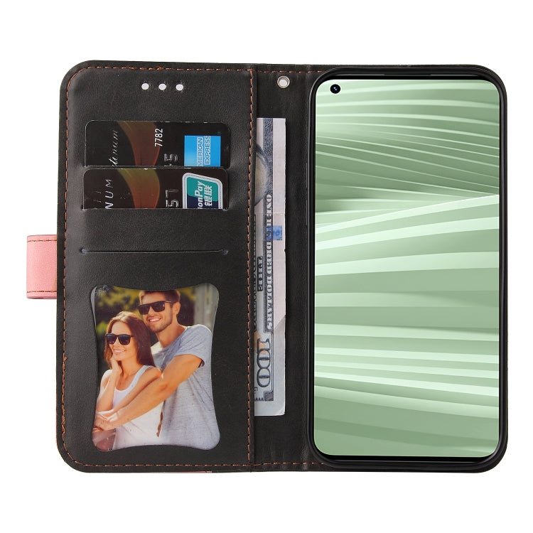 For OPPO Realme GT2 Pro Stitching-Color PU Leather Phone Case