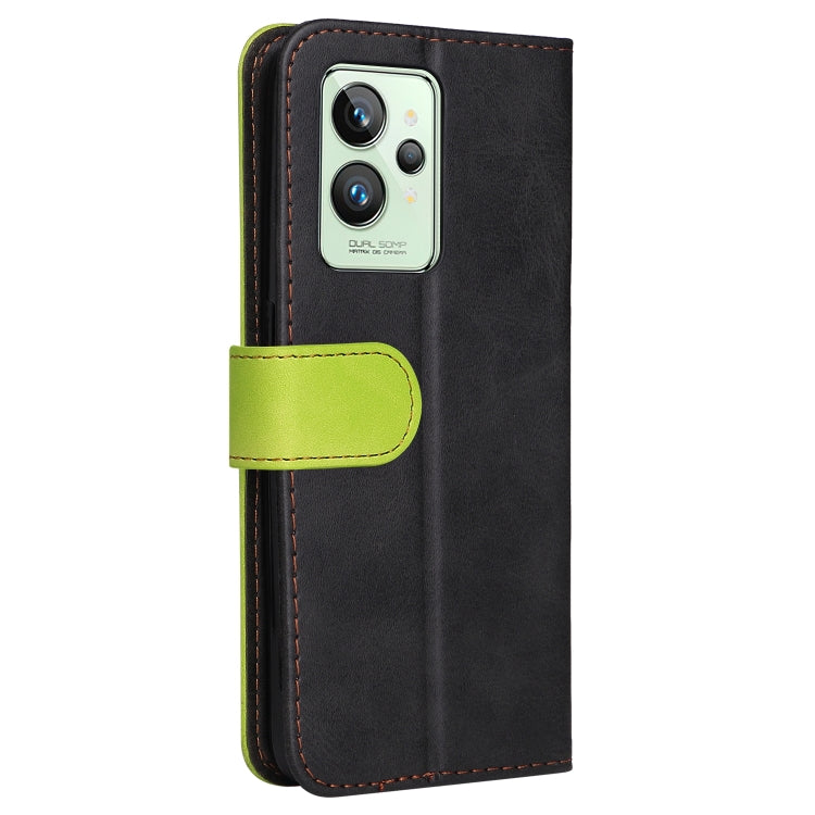 For OPPO Realme GT2 Pro Stitching-Color PU Leather Phone Case