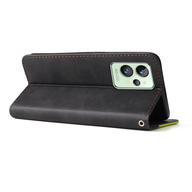 For OPPO Realme GT2 Pro Stitching-Color PU Leather Phone Case