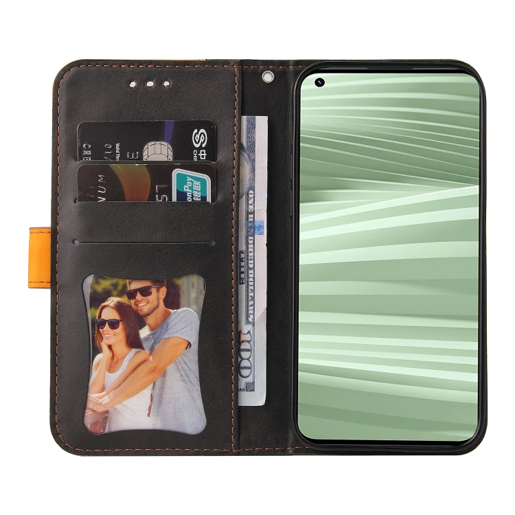 For OPPO Realme GT2 Pro Stitching-Color PU Leather Phone Case