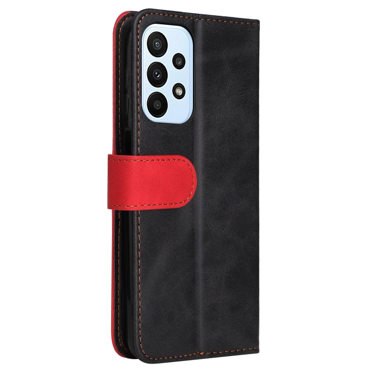 For Samsung Galaxy A23 / M23 / F23 Stitching-Color PU Leather Phone Case