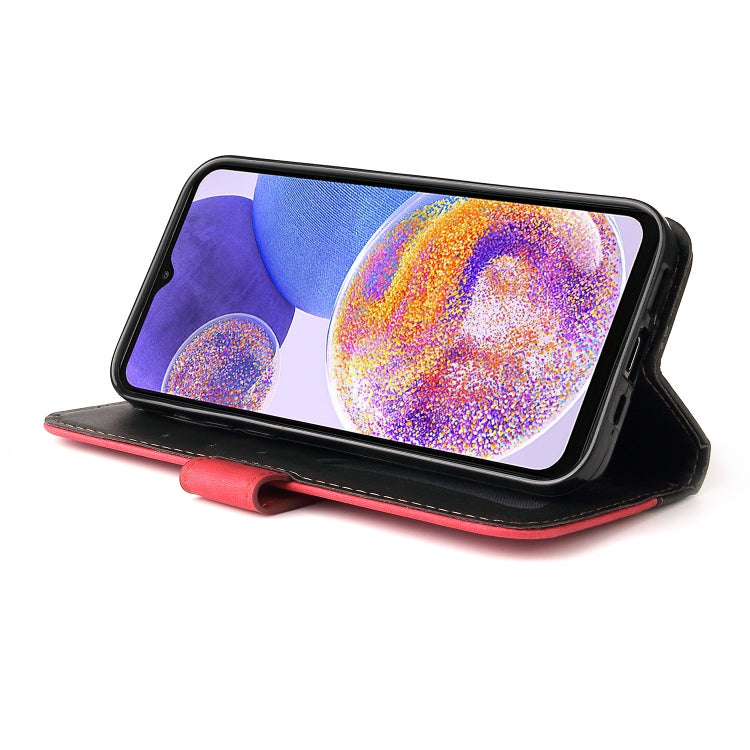 For Samsung Galaxy A23 / M23 / F23 Stitching-Color PU Leather Phone Case