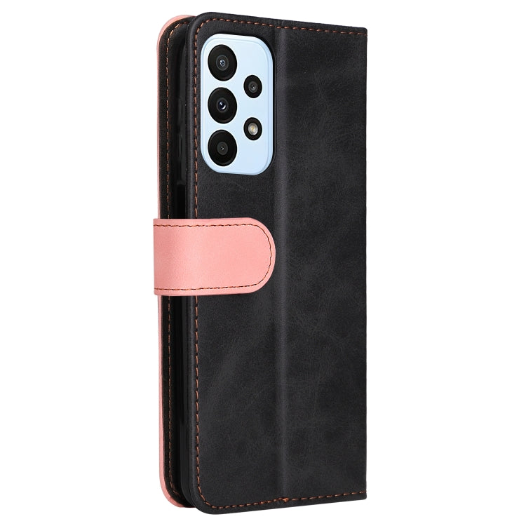 For Samsung Galaxy A23 / M23 / F23 Stitching-Color PU Leather Phone Case