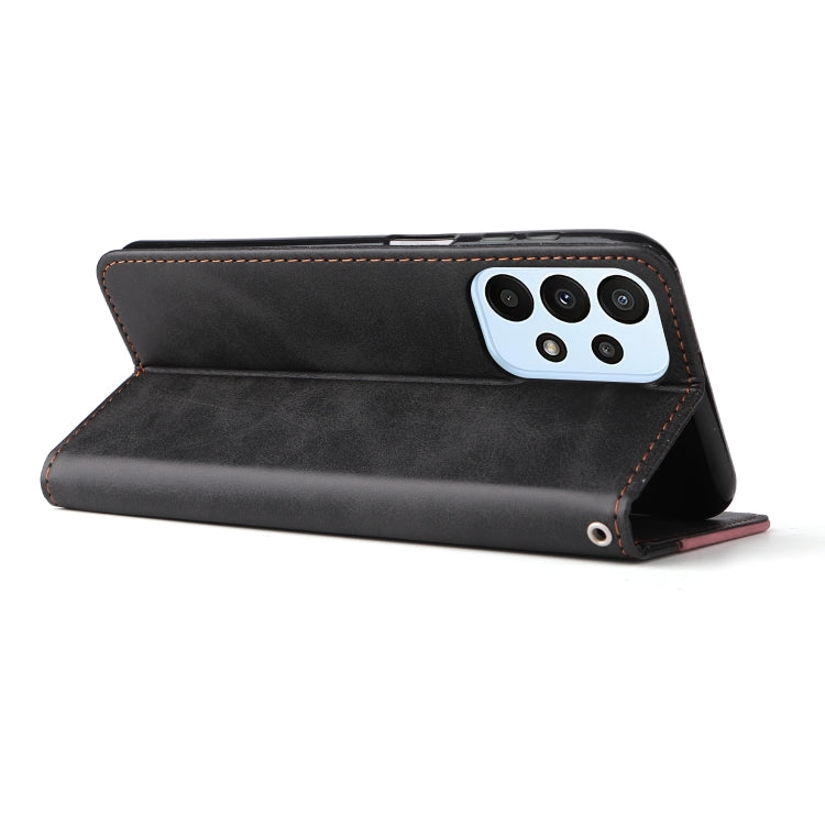 For Samsung Galaxy A23 / M23 / F23 Stitching-Color PU Leather Phone Case