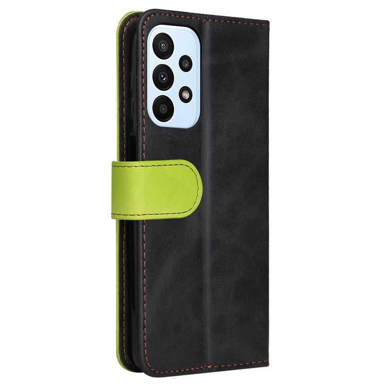 For Samsung Galaxy A23 / M23 / F23 Stitching-Color PU Leather Phone Case