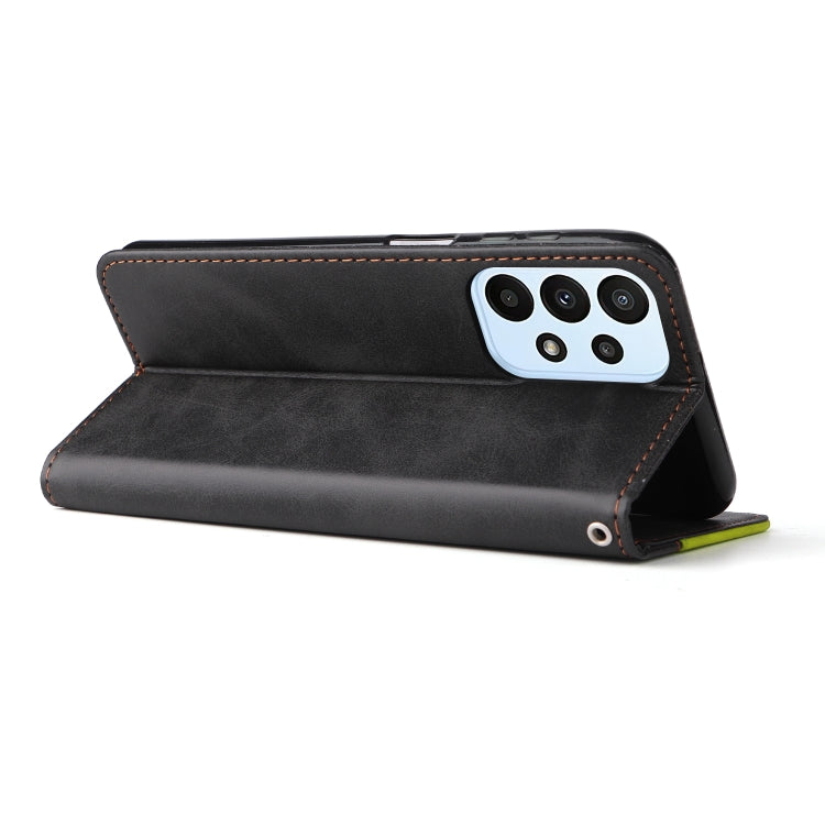 For Samsung Galaxy A23 / M23 / F23 Stitching-Color PU Leather Phone Case