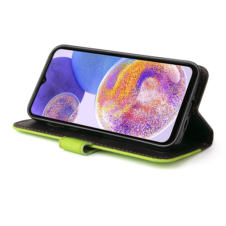 For Samsung Galaxy A23 / M23 / F23 Stitching-Color PU Leather Phone Case